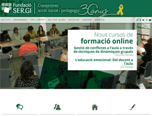 Tablet Screenshot of fundaciosergi.org